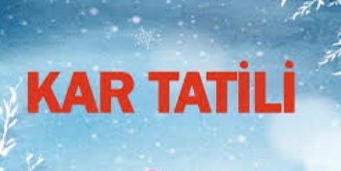 Okullara Kar Tatili