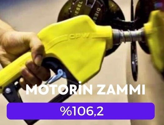 motorine bir zam daha