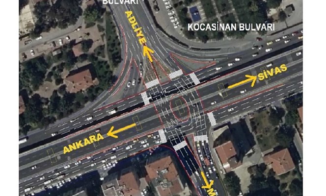 Büyükşehir'den, İstasyon Caddesi Kavşağı'nda  Çalışma